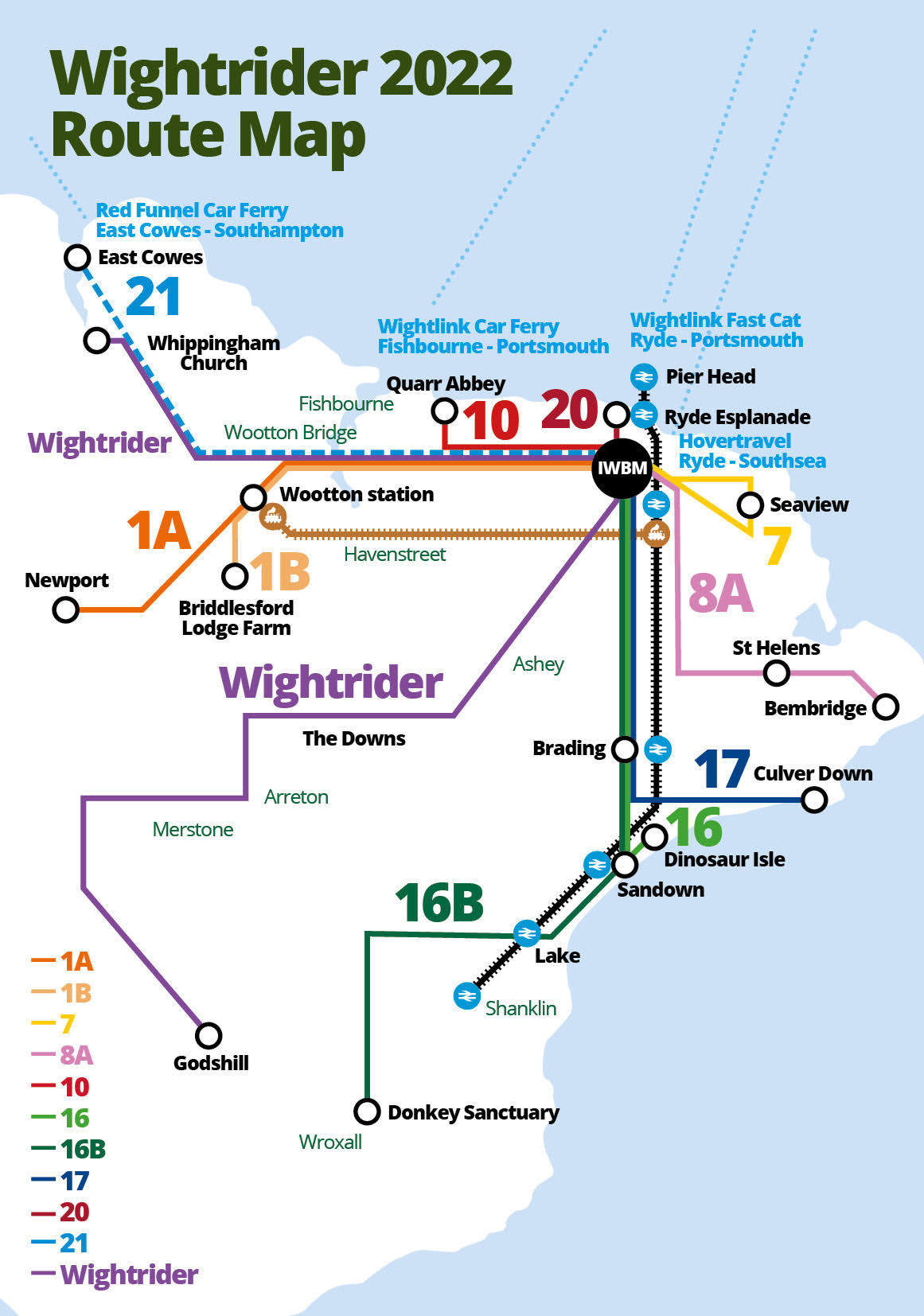 Wightrider | Route Map 2022